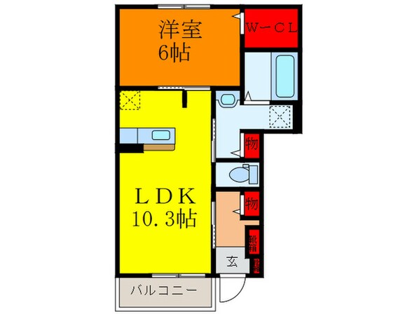 グランノーブルⅡの物件間取画像